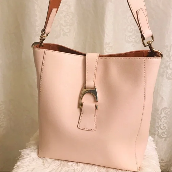 Dooney & Bourke Pink Ashby Bucket and Wallet